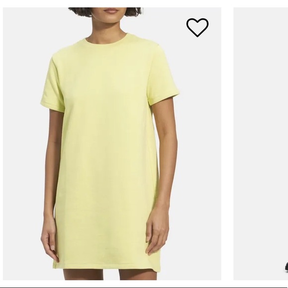 Theory Dresses & Skirts - Theory Key Lime Spring Terry T Shirt Dress Size S NEW WITH TAG
